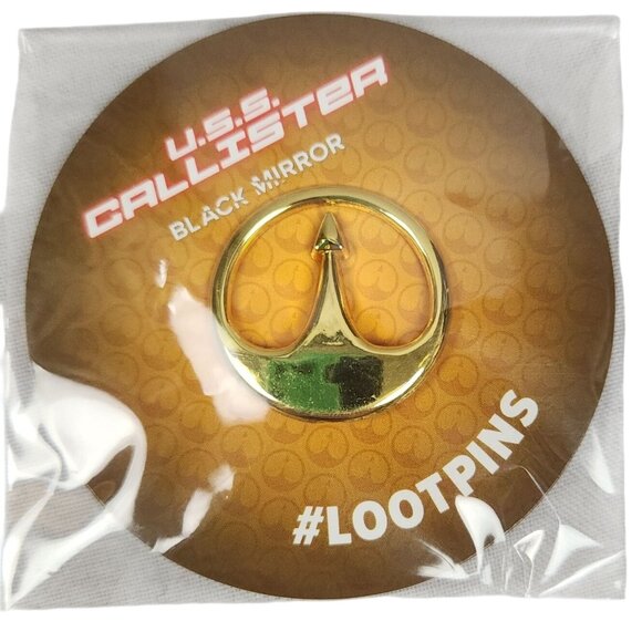 2019 Netflix U.S.S. Callister Black Mirror Loot Pin Loot Crate - Picture 1 of 5